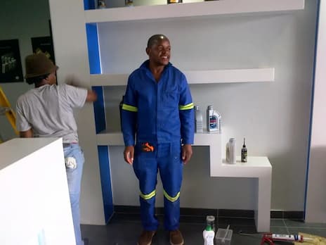 Artisan working on a custom timber project