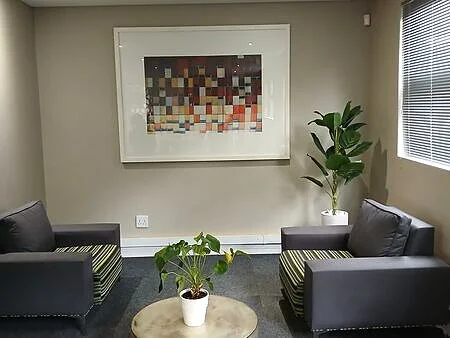 Branded waiting area seating and joinery, Boundless Parkmore Sandton