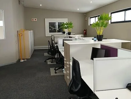 Open work area with timber accents, Boundless Parkmore Sandton