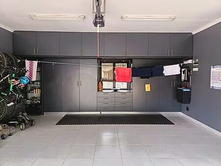 Wide view of garage joinery installation, Meyersdal