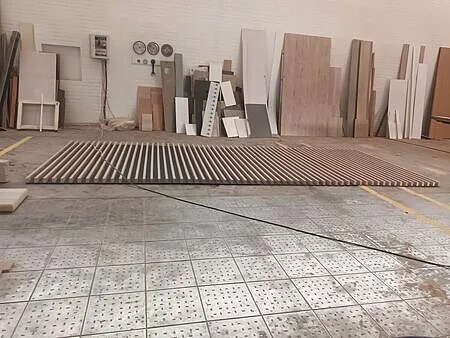 Second feature wall panel manufacture, Johannesburg office fit-out