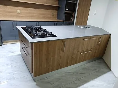 Open-plan kitchen installation view, Roodepoort